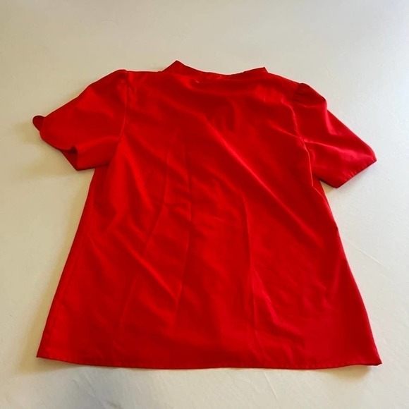 VINTAGE Lady Arrow Mistique red blouse 12 - Picture 9 of 10